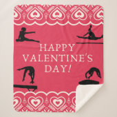Couverture Sherpa Gymnastique Saint Valentin (Devant)