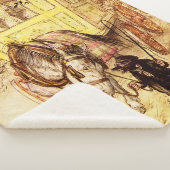 Couverture Sherpa Gypsy Wagon - Après-midi d'or par Arthur Rackham (3/4)