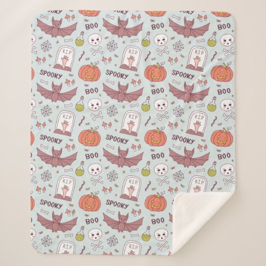 Couverture Sherpa Halloween (Devant)