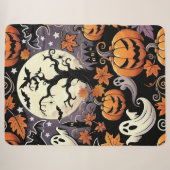 Couverture Sherpa Halloween/Automne/Automne (Devant (Horizontal))
