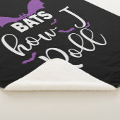 Couverture Sherpa Halloween Bats How I Roll Birthday (3/4)