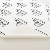 Couverture Sherpa Halloween, Blancs Fantômes, Tricoter Ou Traiter, B (3/4)