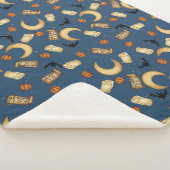 Couverture Sherpa Halloween Céleste Sorcière Lune (3/4)
