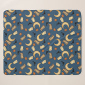 Couverture Sherpa Halloween Céleste Sorcière Lune (Devant (Horizontal))