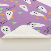 Couverture Sherpa Halloween Confetti arrose les traitements fantômes (3/4)