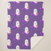 Couverture Sherpa Halloween Cute Little Ghost et les cures (Devant)