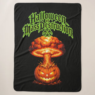 Couverture Sherpa Halloween de destruction massive Jack-o'-lanterne