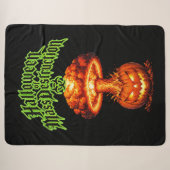 Couverture Sherpa Halloween de destruction massive Jack-o'-lanterne (Devant (Horizontal))