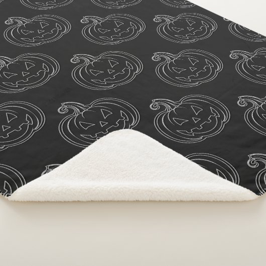 Couverture Sherpa Halloween de la lanterne Jack O' (3/4)