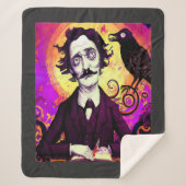 Couverture Sherpa Halloween, Edgar Allen Poe, Raven, Nevermore Flee (Devant)