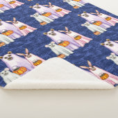 Couverture Sherpa Halloween Ghost Trio d'amis de la forêt (3/4)