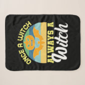 Couverture Sherpa Halloween Once A Witch Always A Witch Birthday (Devant (Horizontal))
