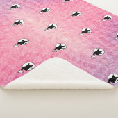 Couverture Sherpa Halloween rose Blanche Sherpa par la poète Adiela (3/4)