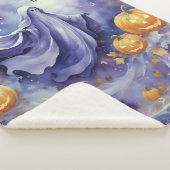 Couverture Sherpa Halloween violet (3/4)