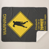 Couverture Sherpa Halloween Zombie (Devant (Horizontal))