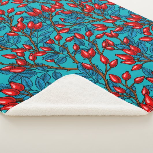 Couverture Sherpa hanches roses, rouge et bleu (3/4)