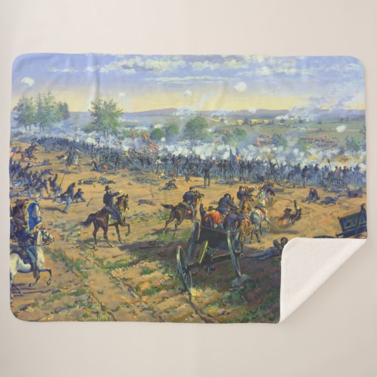Couverture Sherpa Hancock Gettysburg Pickett's Charge Thure Thulstru (Devant (Horizontal))