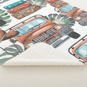 Couverture Sherpa Hand drawn illustration. Watercolor seamless patte (3/4)