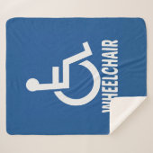 Couverture Sherpa Handicap Fauteuil roulant (Devant (Horizontal))