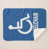 Couverture Sherpa Handicap Fauteuil roulant (Devant (Horizontal))