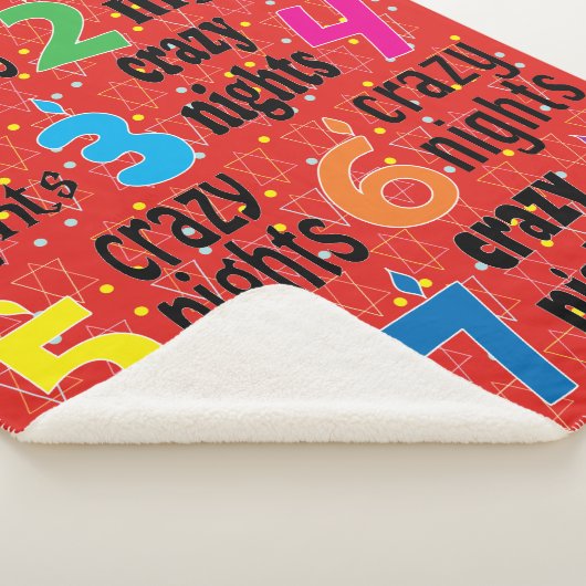 Couverture Sherpa Hanoukka 8 Nuits Folles Sherpa Blanket/Moyen (3/4)