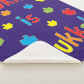 Couverture Sherpa Hanoukka Is Funukkah Sherpa Blanket/Med (3/4)