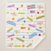 Couverture Sherpa Hanoukka Party Sherpa Blanket/Moyen (Devant)