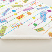 Couverture Sherpa Hanoukka Party Sherpa Blanket/Moyen (3/4)