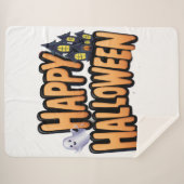 Couverture Sherpa Happy Halloween  (Devant (Horizontal))