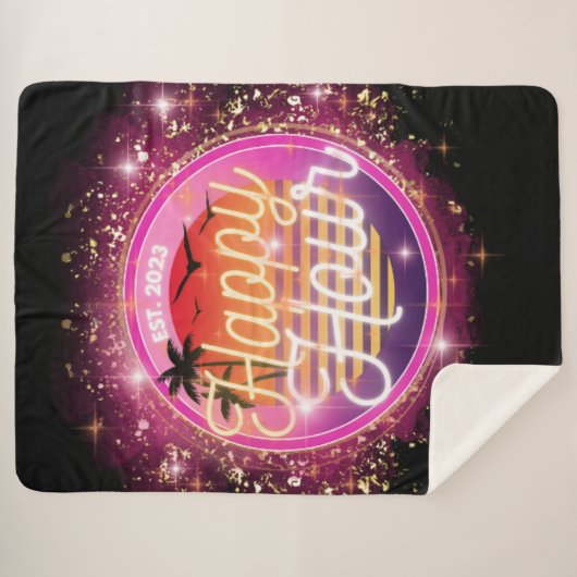 Couverture Sherpa Happy Hour Blanket (Devant (Horizontal))