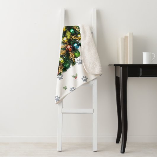 Couverture Sherpa Happy Howlidays Photo Image (En situation)