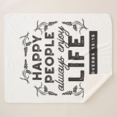 Couverture Sherpa Happy Life with Faith – Proverbs 15:15 Art (Devant (Horizontal))