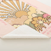 Couverture Sherpa Happy Mind Happy Life Hippy Vibes Super (3/4)