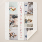 Couverture Sherpa Happy Mother's Day Pink Photo Collage (Devant)