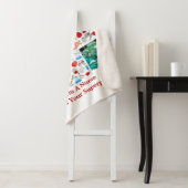 Couverture Sherpa Happy Nurses Day 4 photo collage croix monogramme (En situation)