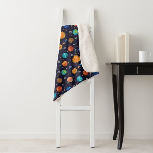 Couverture Sherpa Happy Planets Sherpa Blanket (En situation)