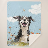 Couverture Sherpa Happy Pup (Devant)
