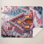 Couverture Sherpa Happy Winter with Christmas  (Devant (Horizontal))