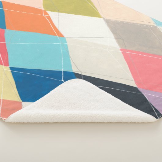 Couverture Sherpa Harlequin Hopscotch - Motif Jacquard (3/4)