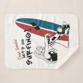Couverture Sherpa Harley Quinn - Allons surfer (Devant (Horizontal))