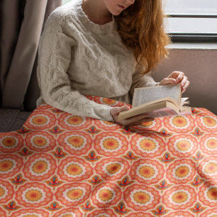 Couverture Sherpa Harmonie Mandala vibrante