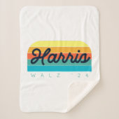 Couverture Sherpa Harris Walz 2024 Sunset Modern (Devant)