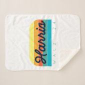 Couverture Sherpa Harris Walz 2024 Sunset Modern (Devant (Horizontal))