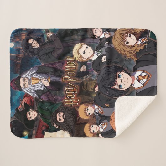 Couverture Sherpa HARRY POTTER™ Anime Ensemble Scene (Devant (Horizontal))