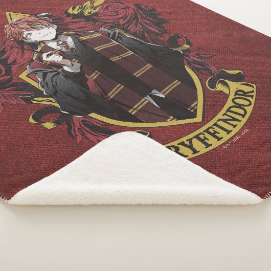 Couverture Sherpa HARRY POTTER™ | Anime Ron Weasley House Crest (3/4)