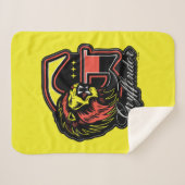Couverture Sherpa HARRY POTTER™ | Badge sportif GRYFFINDOR™ (Devant (Horizontal))