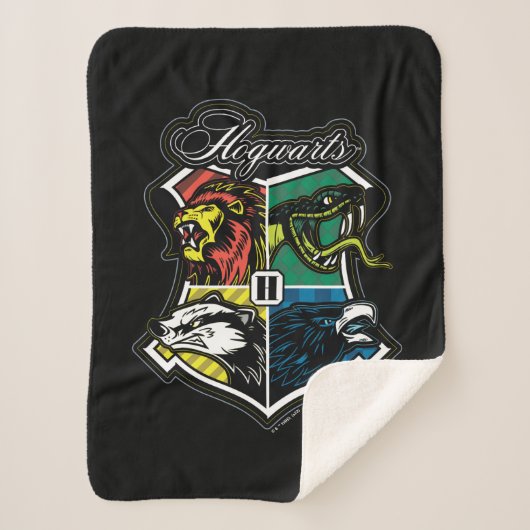 Couverture Sherpa HARRY POTTER™ | Badge sportif HOGWARTS™ (Devant)