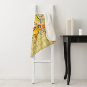 Couverture Sherpa Harry Potter | Blason charmant HUFFLEPUFF™ (En situation)