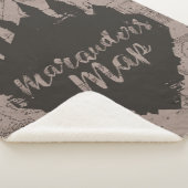 Couverture Sherpa Harry Potter | Carte du château Marauder de HOGWAR (3/4)