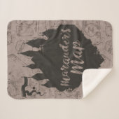 Couverture Sherpa Harry Potter | Carte du château Marauder de HOGWAR (Devant (Horizontal))